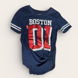 5th & Ocean Navy and Red Boston Red Sox Tee
